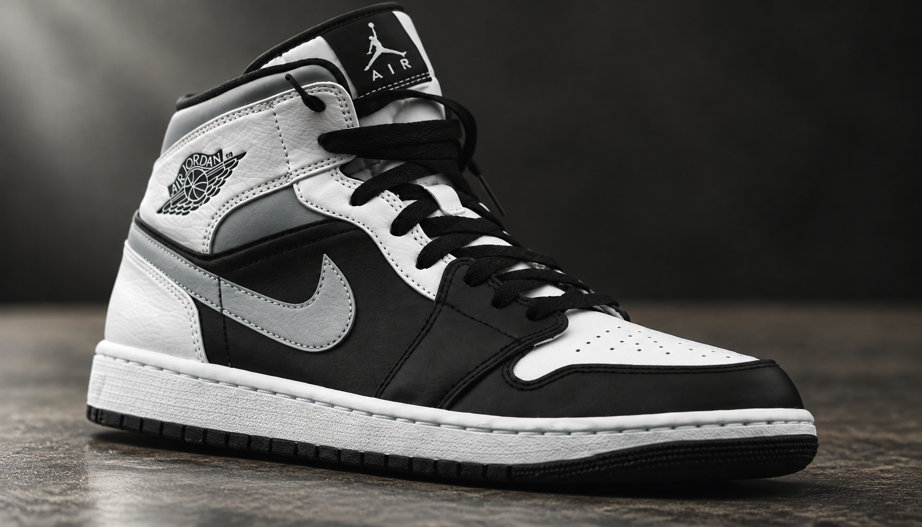 AI Footwear and Sneaker Commercial Product Photography on Concrete Plinth